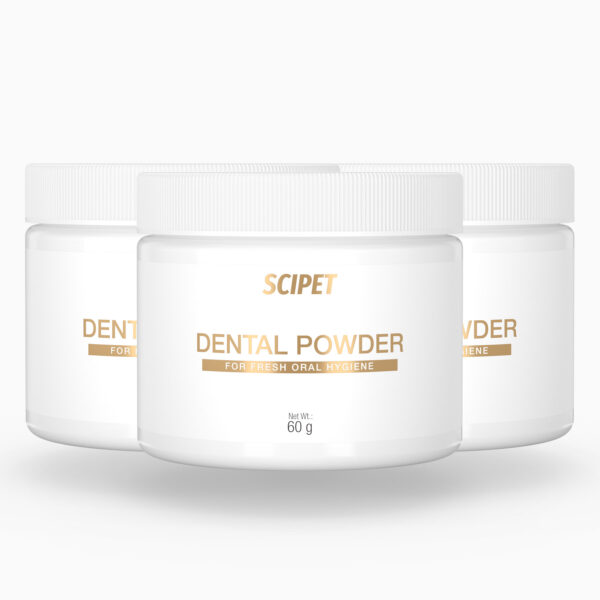 Pó Dentário da SciPet para cães – 3x60 g